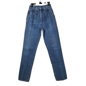 Rocky Mountain Western Jeans High Waisted Yoke Blue Sz 9/10 VTG Cowgirl 90s USA